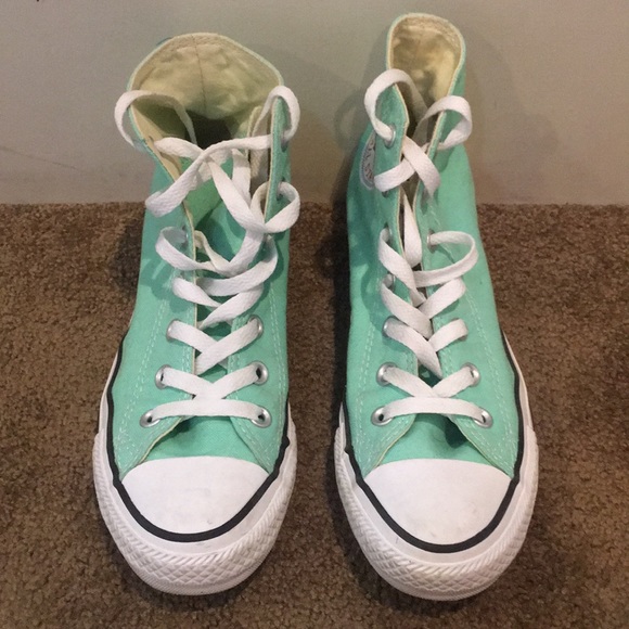 converse mint green high tops